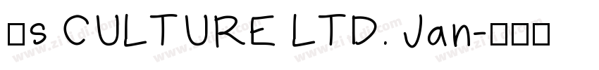 μs CULTURE LTD. Jan字体转换